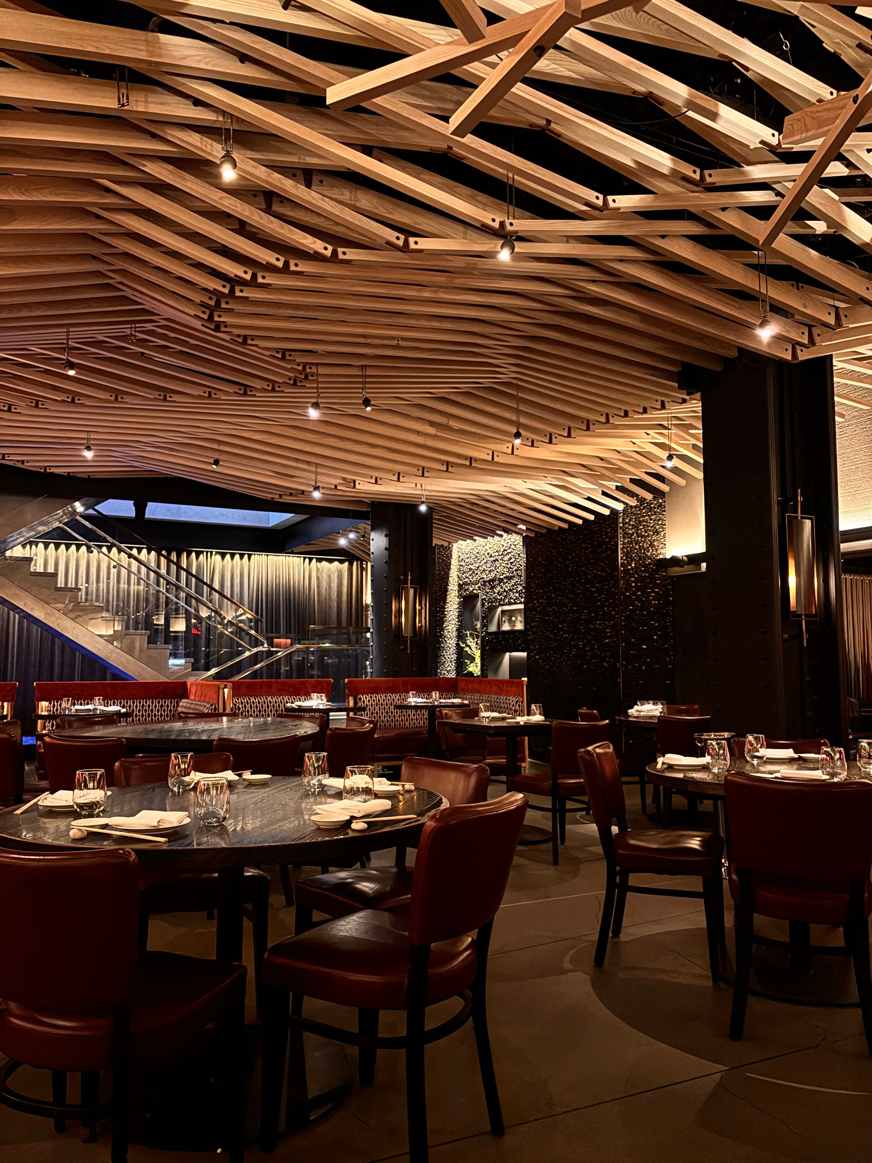 An intimate private dining setting